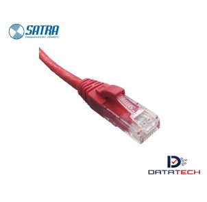 0102030105 | Patch Cord RJ45 Categoría 6 utp color rojo 2m-Satra
