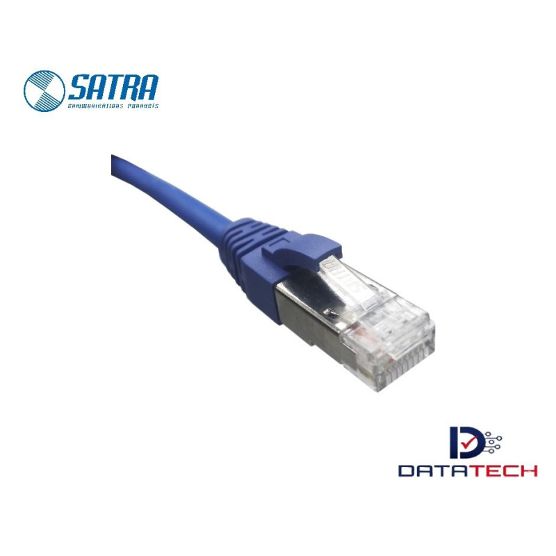 0103090205 | Patch Cord RJ45 S/FTP Categoría 6A LSZH 3M color azul-Satra