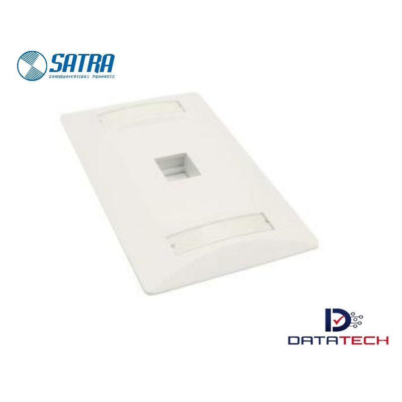 0111030101 | Placa de Pared Identikit 1 puerto color blanco-Satra