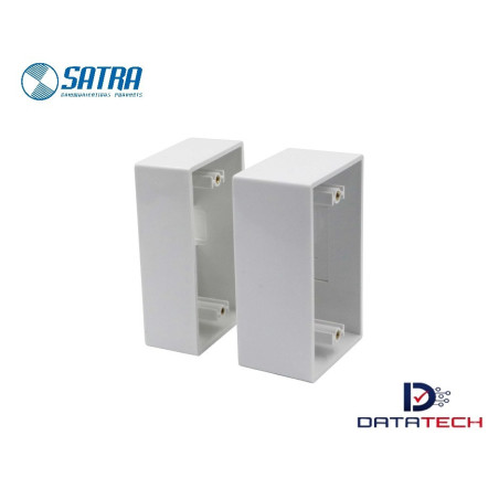 0111044501 | Caja modular Adosable 2x4 color blanco PVC-Satra