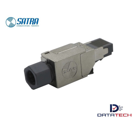 103040001 | Conector modular MPTL Plug 6A Rj-45 Blindado-Satra