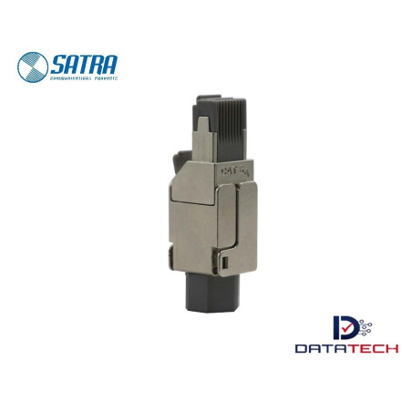 103040001 | Conector modular MPTL Plug 6A Rj-45 Blindado-Satra