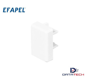 10075ABR | Accesorio Tapa final para canaleta 60X16 blanco-Efapel