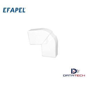 10143ABR | Accesorio Angulo plano para canaleta 75x20 blanco-Efapel