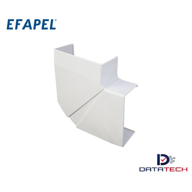 10093RBR | Accesorio Ángulo plano para Canaleta 110x50 blanco-Efapel